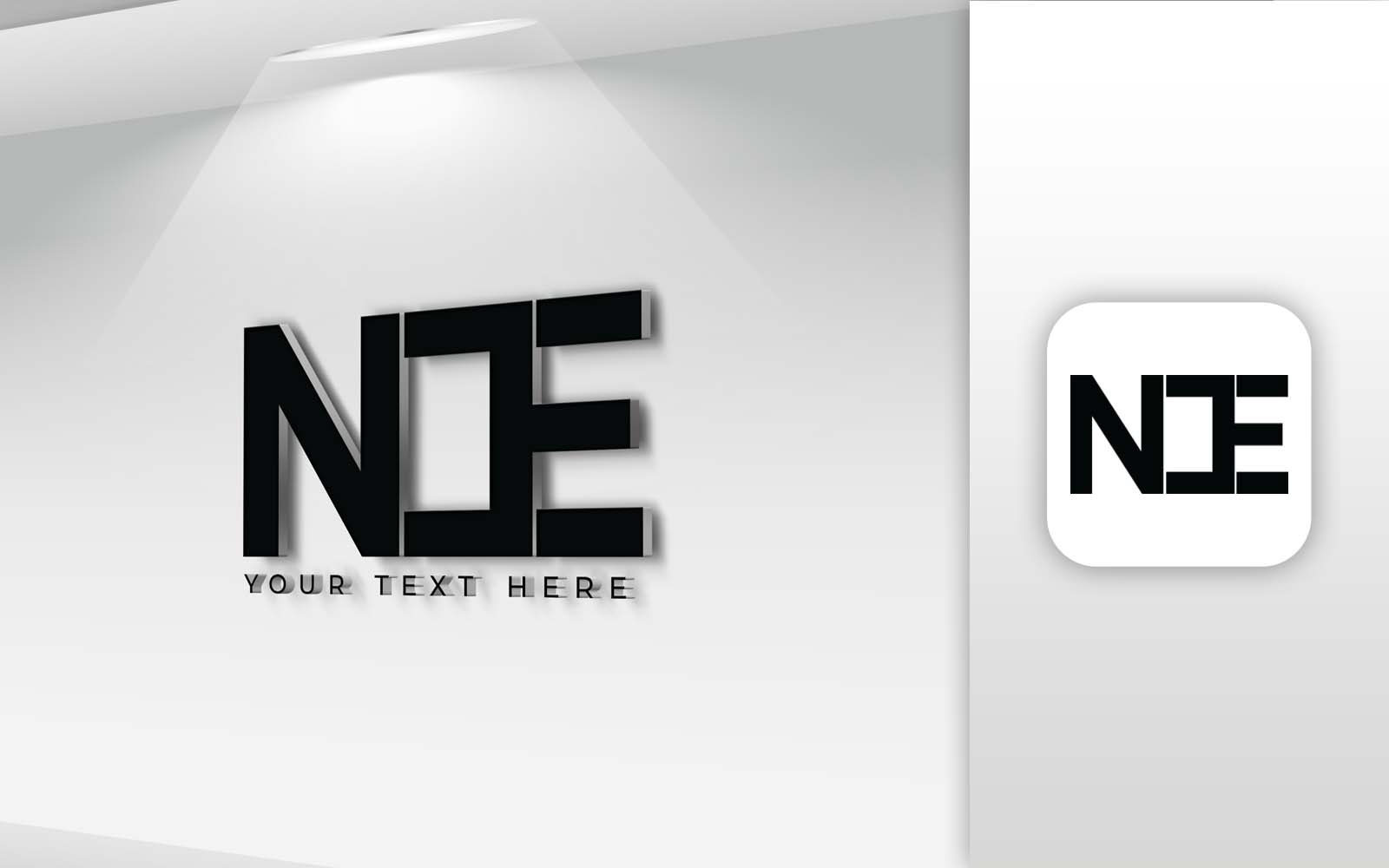 NOE Name Letter Logo Design - Brand Identity