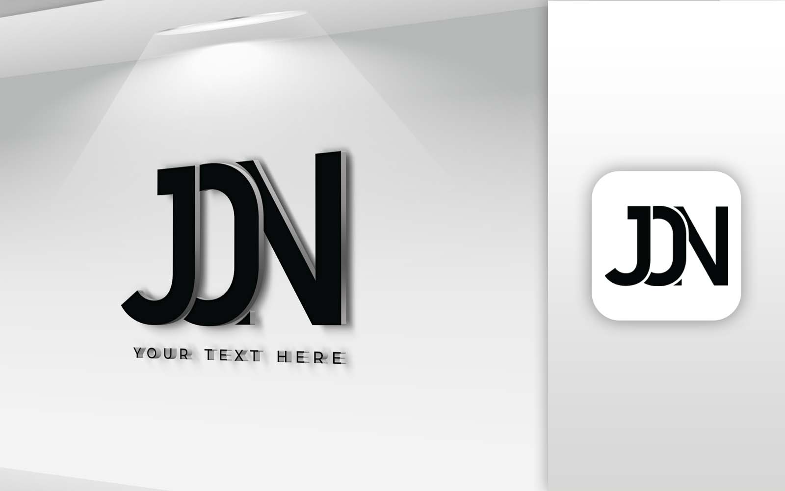 JON Name Letter Logo Design - Brand Identity