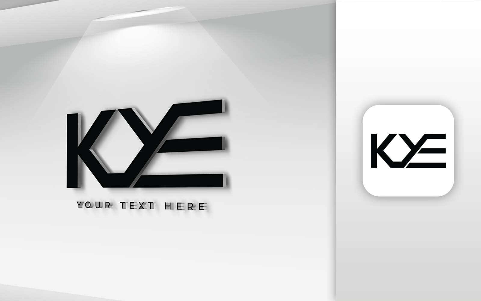 KYE Name Letter Logo Design - Brand Identity