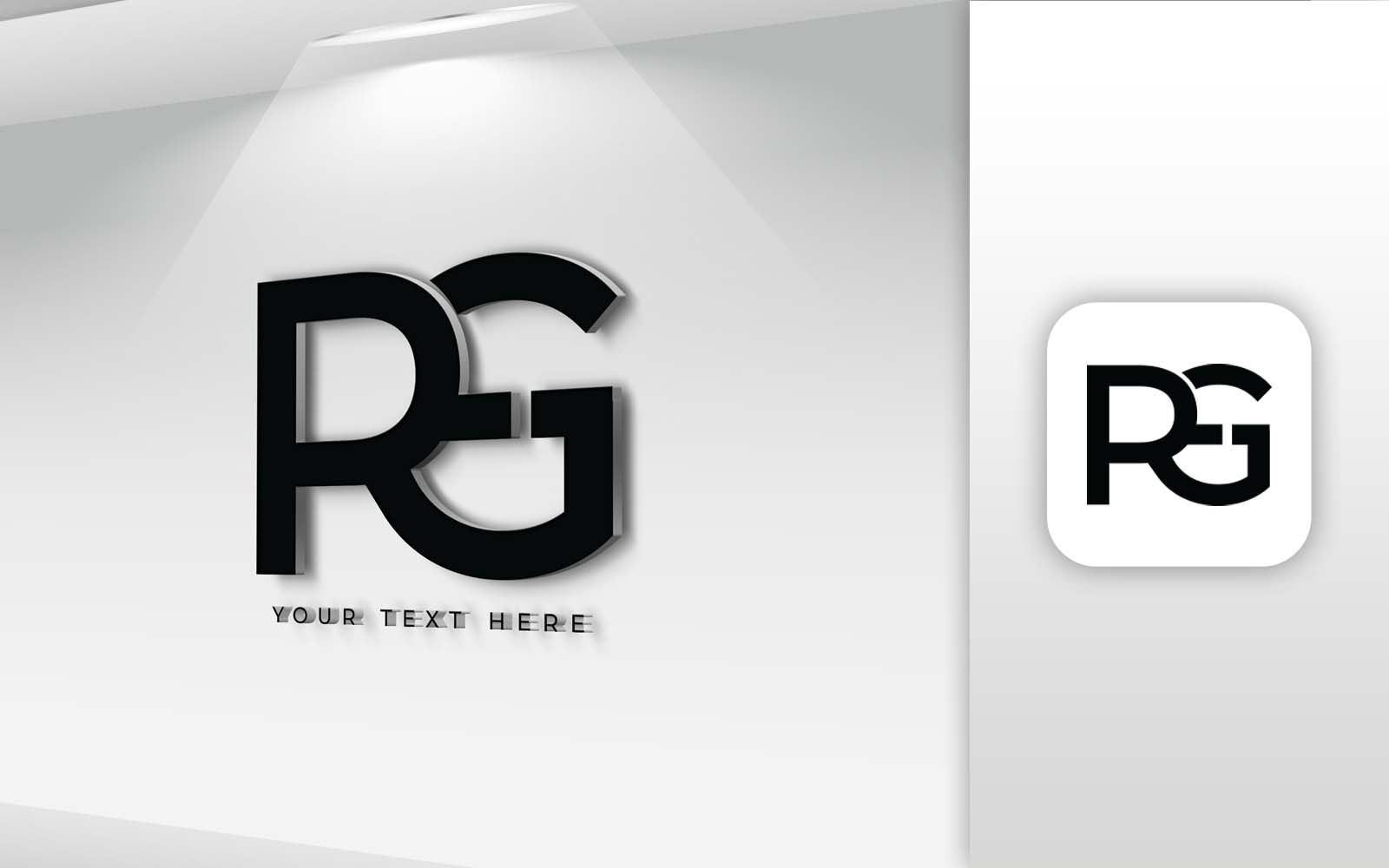 REG Name Letter Logo Design - Brand Identity