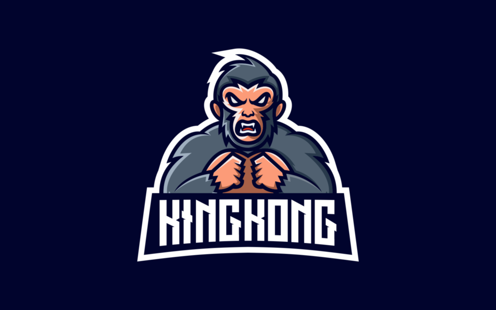 King Kong E- Sport and Sport Logo