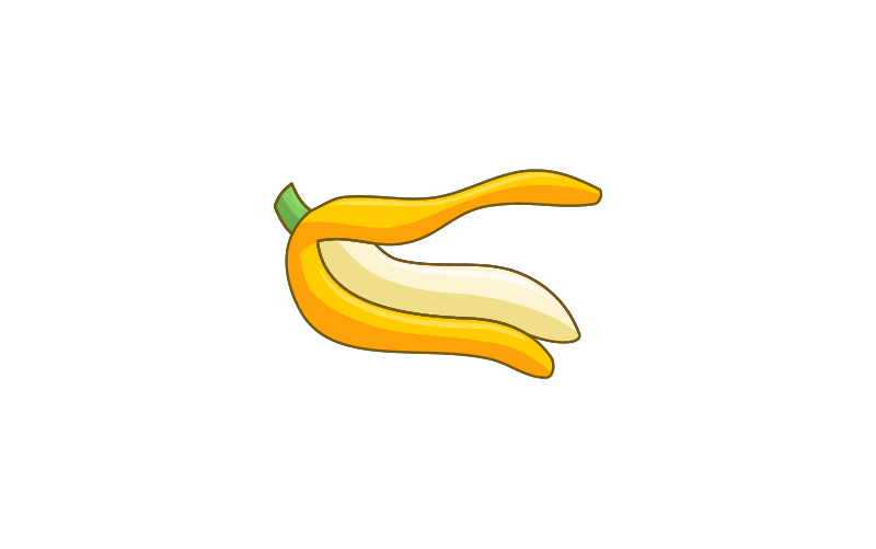 banana fruite logo design template sign brand