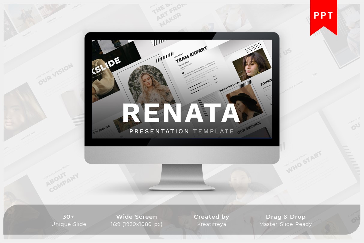 Renata - PowerPoint Minimal Creative Presentation Template