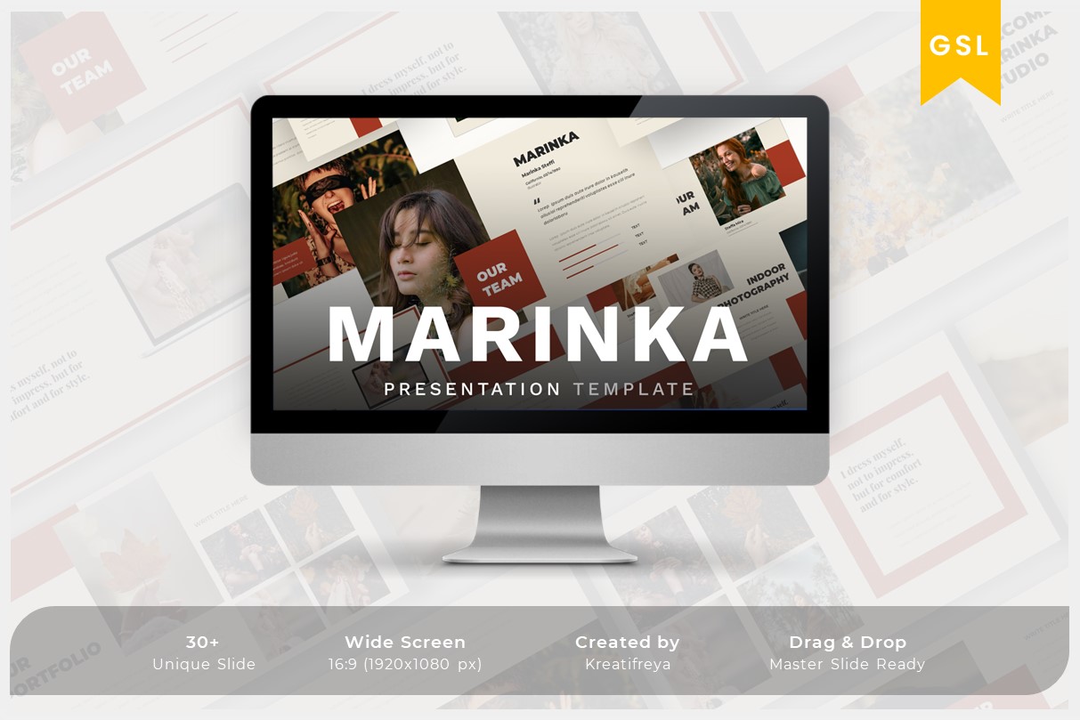 Marinka - Google Slide Fashion Business Template