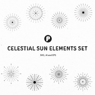 Celestial Sun Illustrations Templates 335848