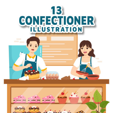 Bakery Food Illustrations Templates 335856