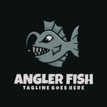 Angler Anglerfish Logo Templates 335894