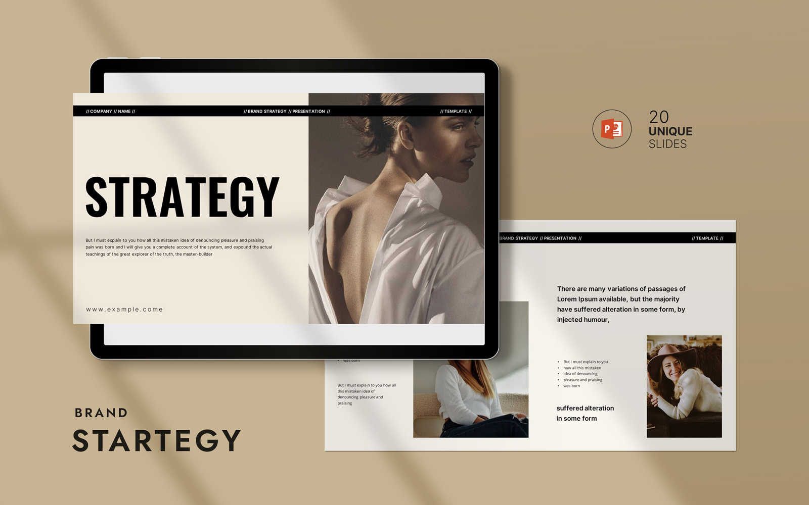 Brand Strategy Presentation Layouy Template