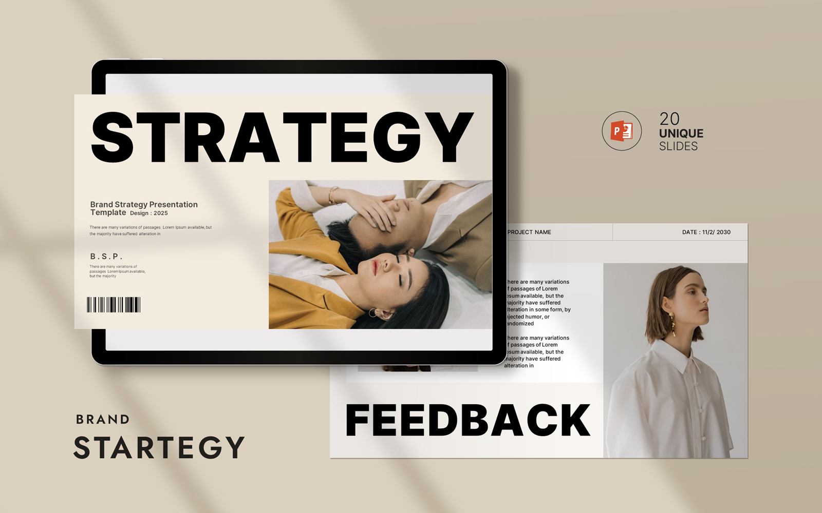 Brand Strategy Presentation Layout Template