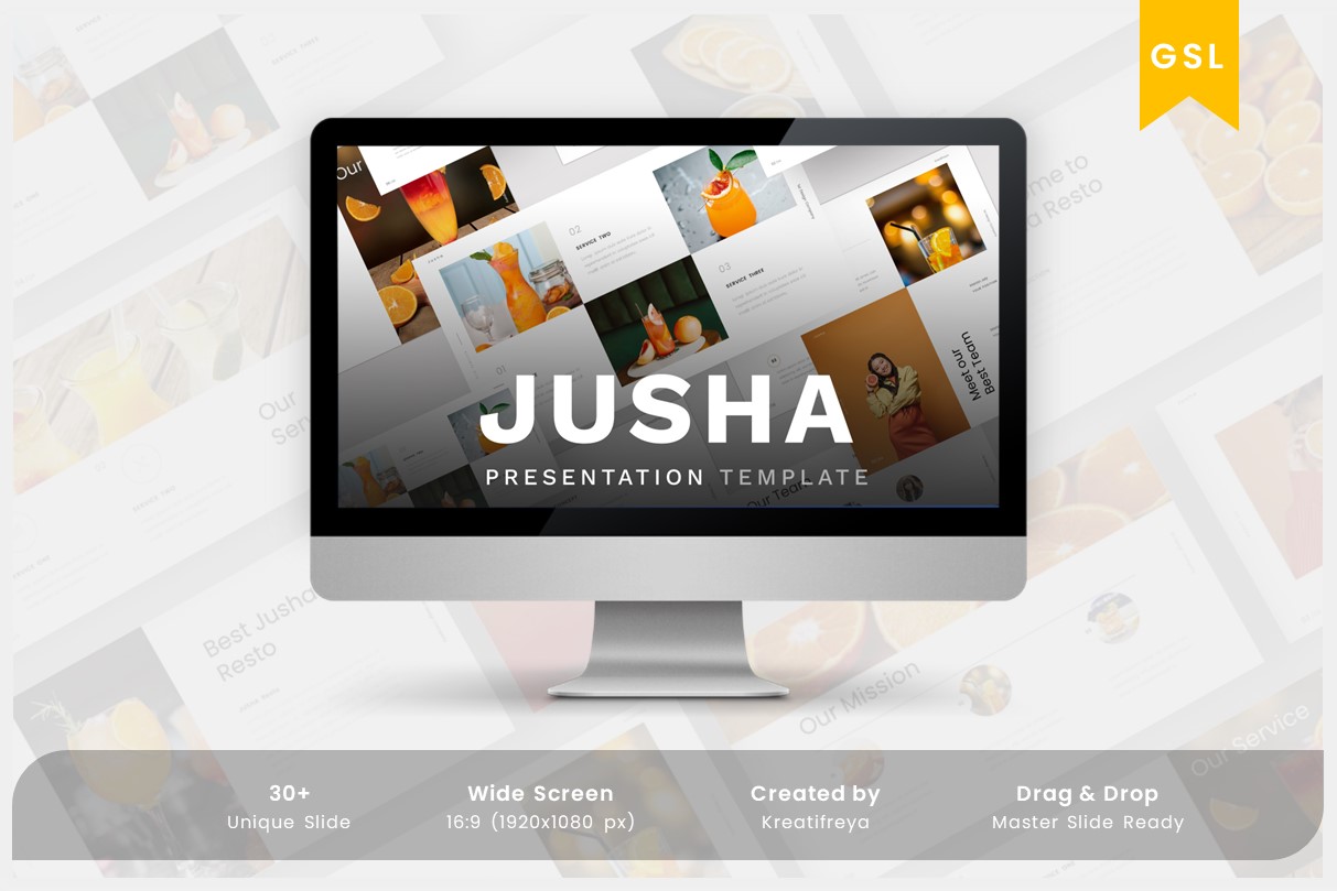Jusha - Google Slide Creative Template