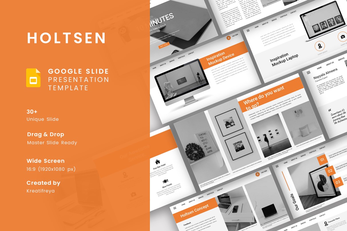 Holtsen - Google Slide BusinessTemplate