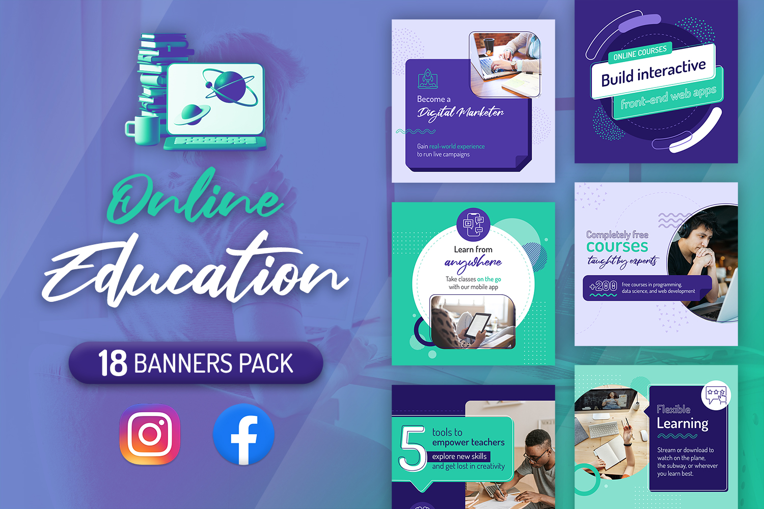 Instagram Banners - Online Learning
