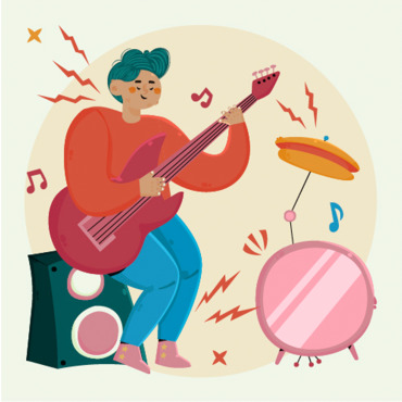 Music Person Illustrations Templates 336058