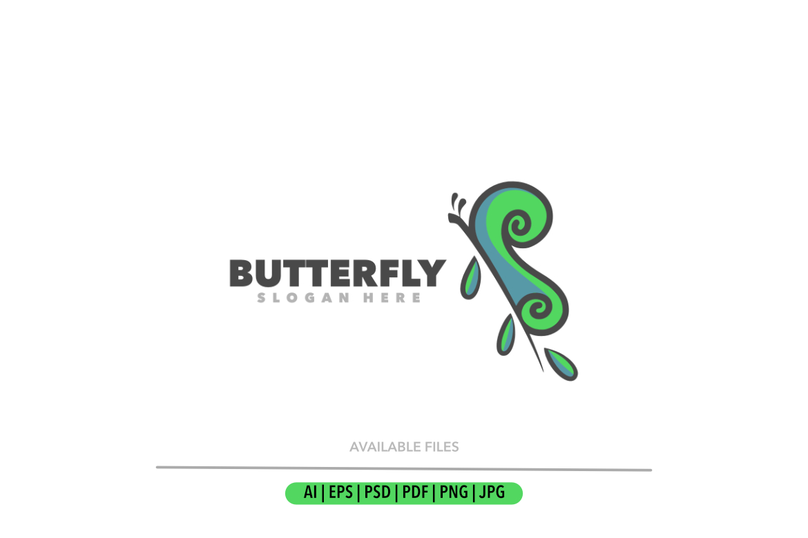 Butterfly nature logo design logo