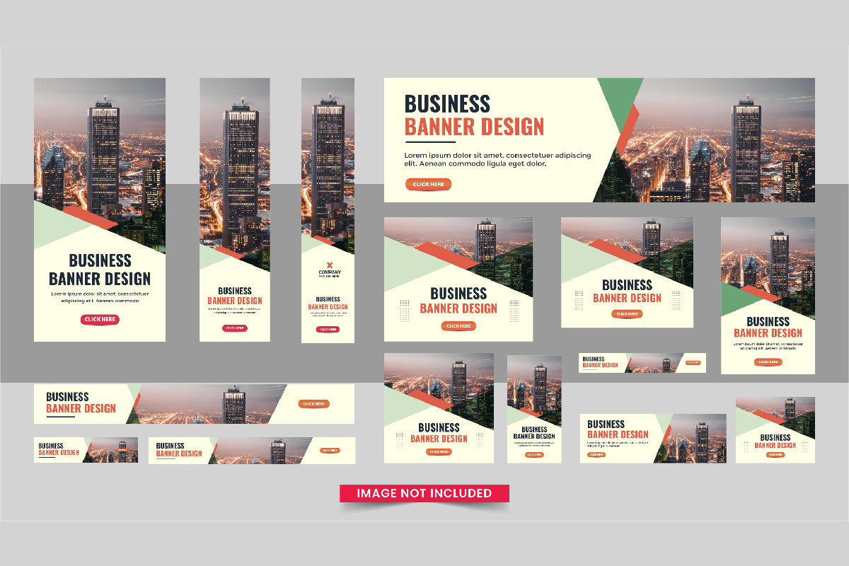 Business Web banner Bundle or Social Media Post Banner Layout