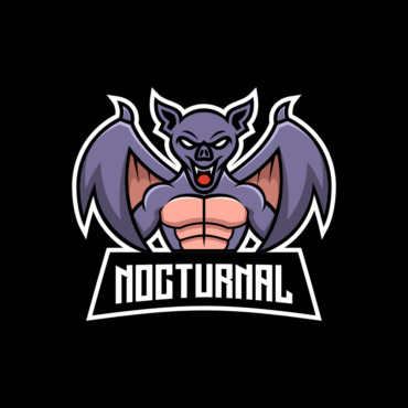 Nocturnal Bat Logo Templates 336167