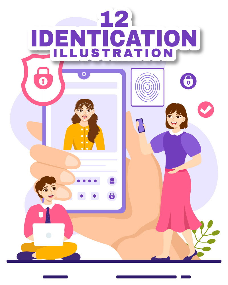 12 Identification Card Illustration