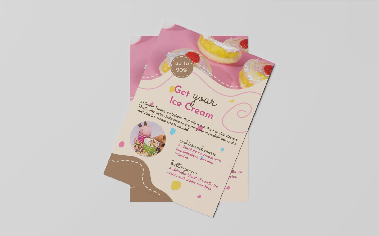 Ice Cream Flyer Template Design