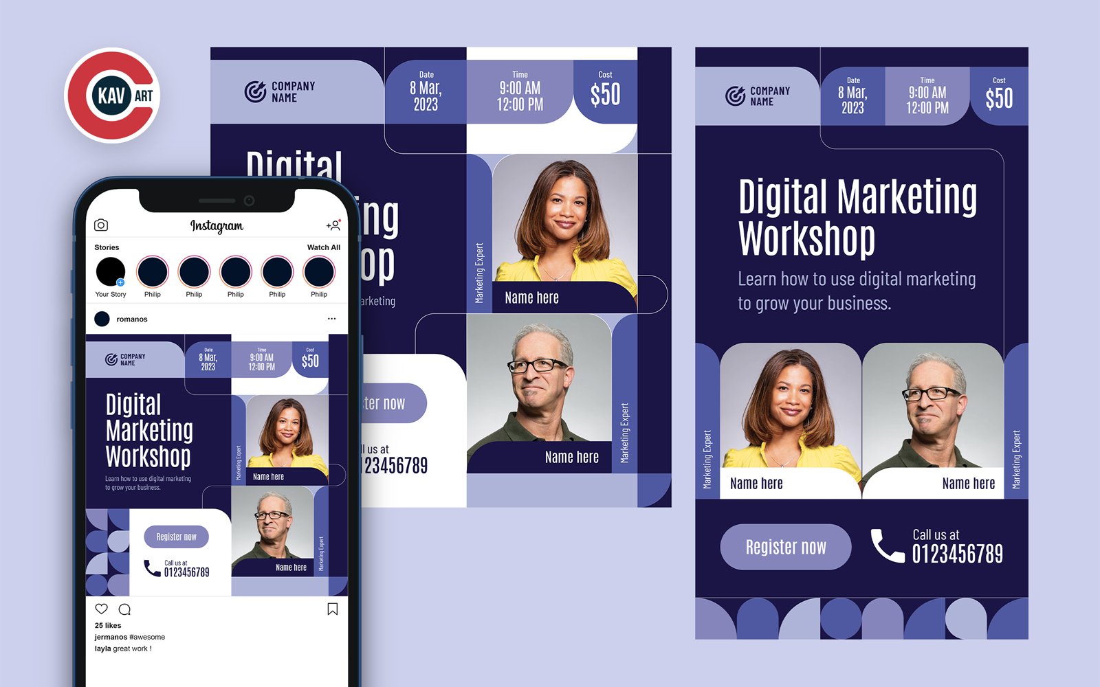 Digital Marketing Online Workshop Social Media Banner - 00003