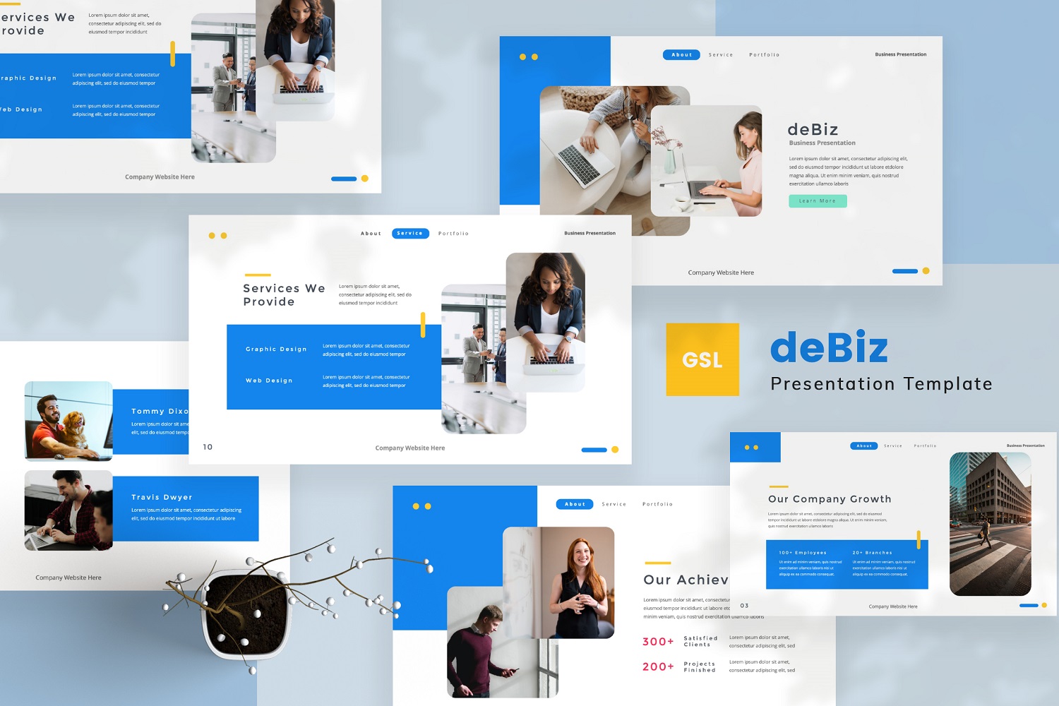 deBiz — Business Google Slides Template