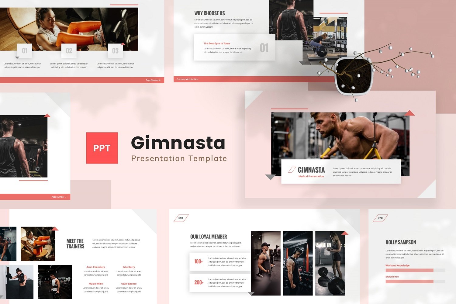 Gimnasta — Gym Powerpoint Template