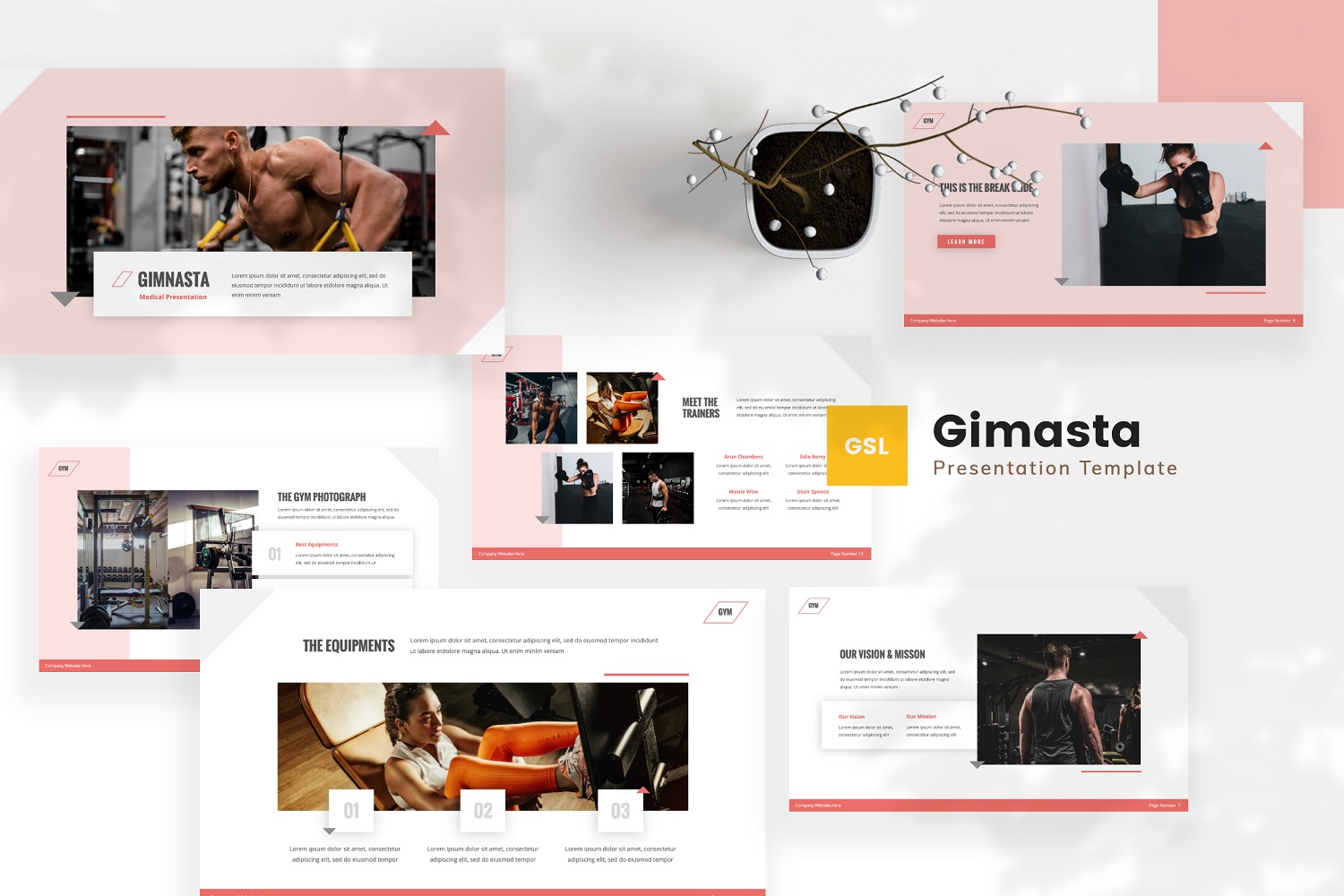 Gimnasta — Gym Google Slides Template