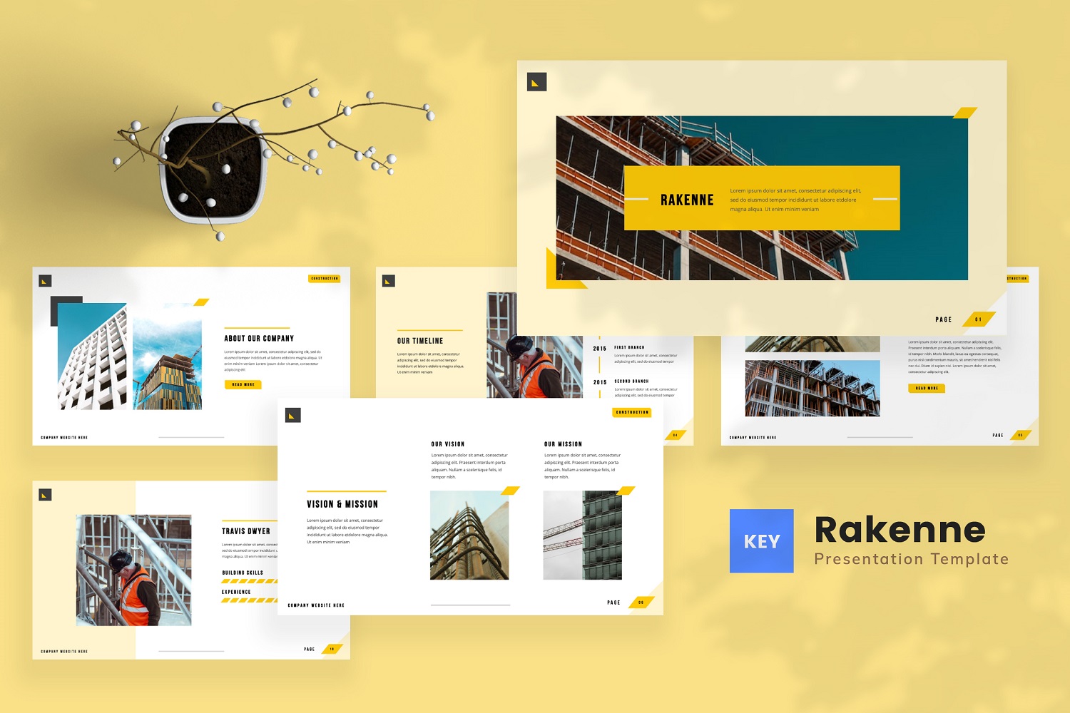 Rakenne — Construction Keynote Template