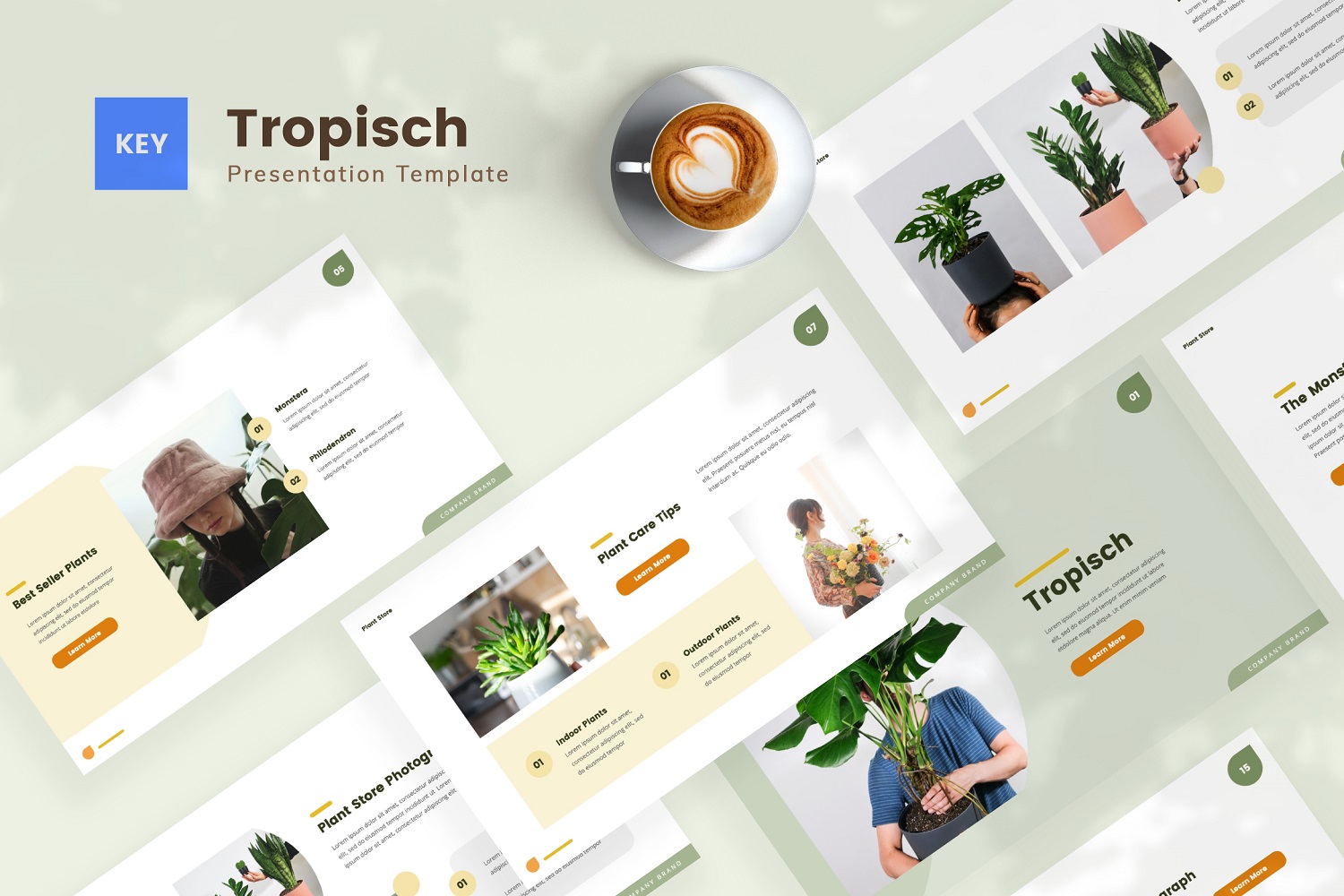 Tropisch — Plant Store Keynote Template