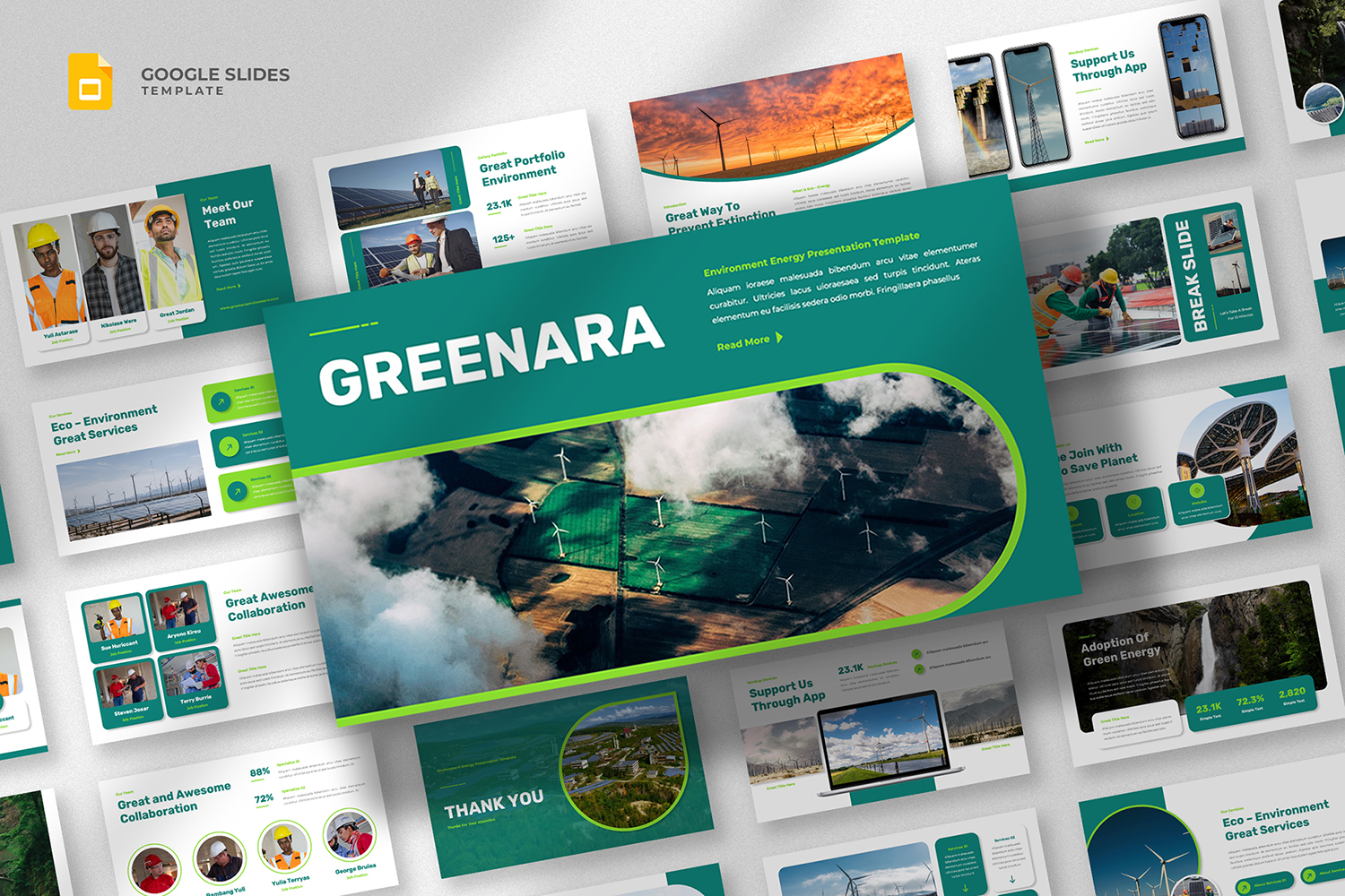 Greenara - Environment Google Slides Template