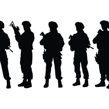 Girl Soldier Illustrations Templates 336443