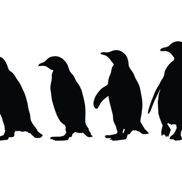 Penguin Silhouette Illustrations Templates 336516