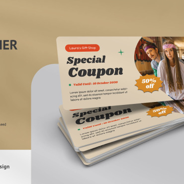 Coupon Template Corporate Identity 336596