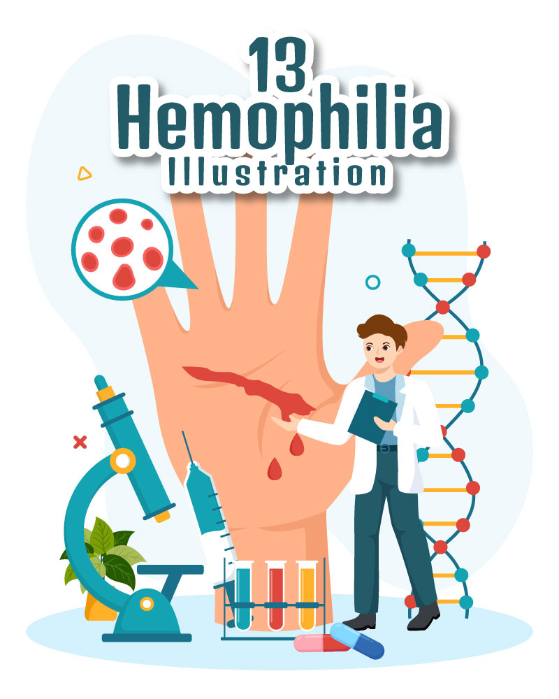 13 Hemophilia Disease Illustration