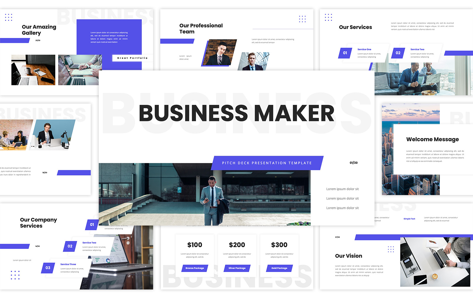 Business Maker - Pitch Deck Google Slides Template
