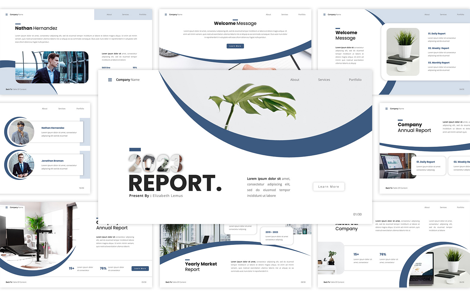 2023 Report - Annual Report Google Slides Template
