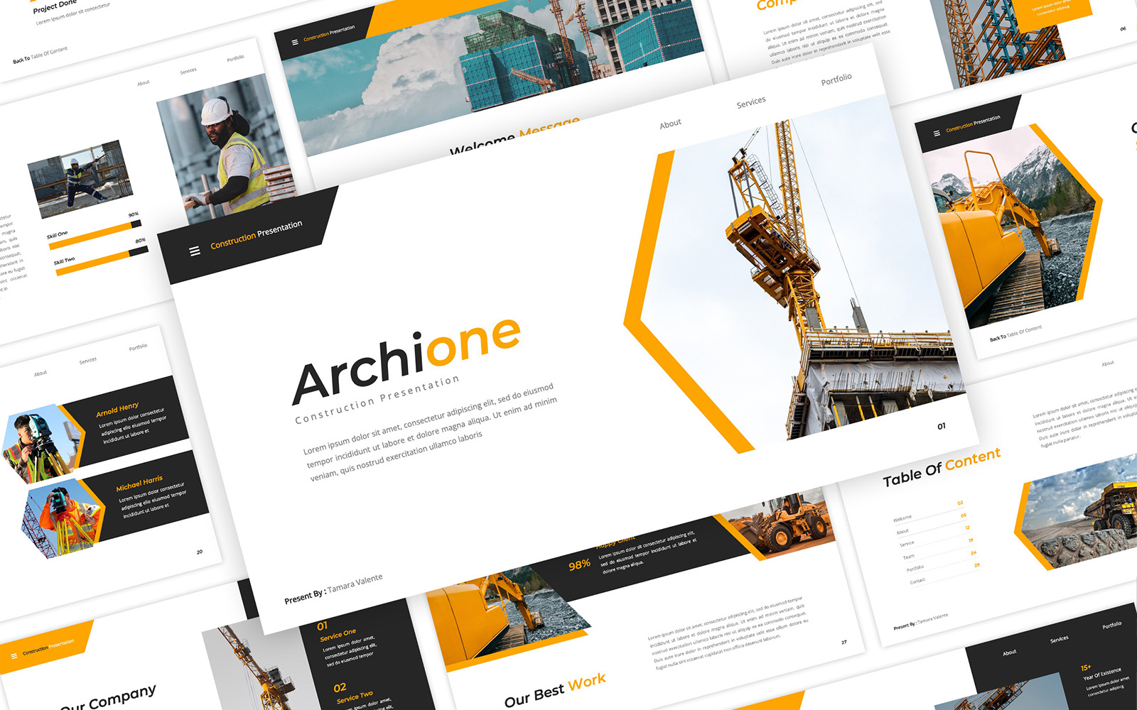 Archione - Construction PowerPoint Template