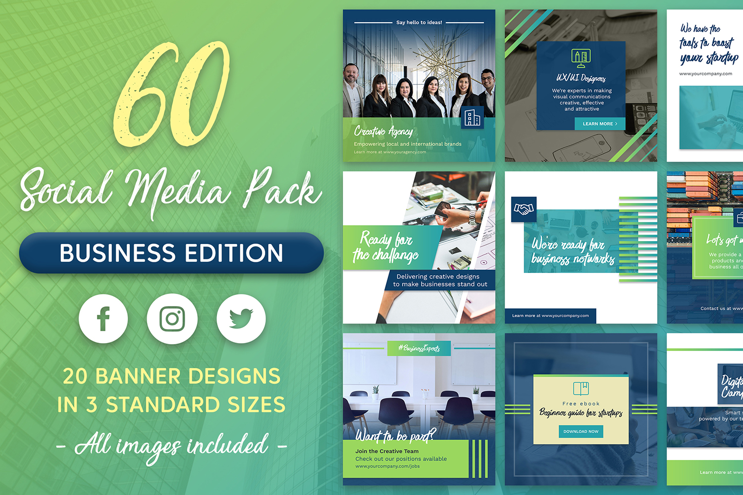 Social Media Kit - Business and Corporate
