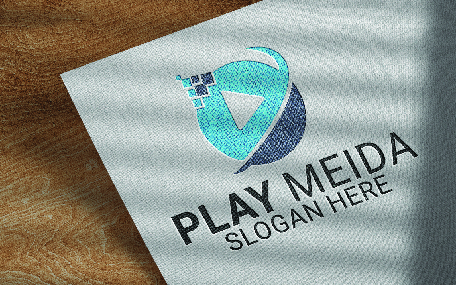 Play Media Business Vector Logo Design Template