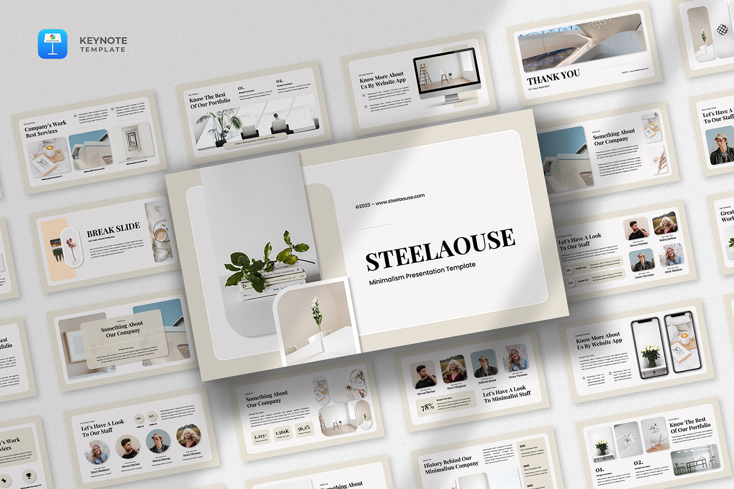 Steelaouse - Minimalist Keynote Template