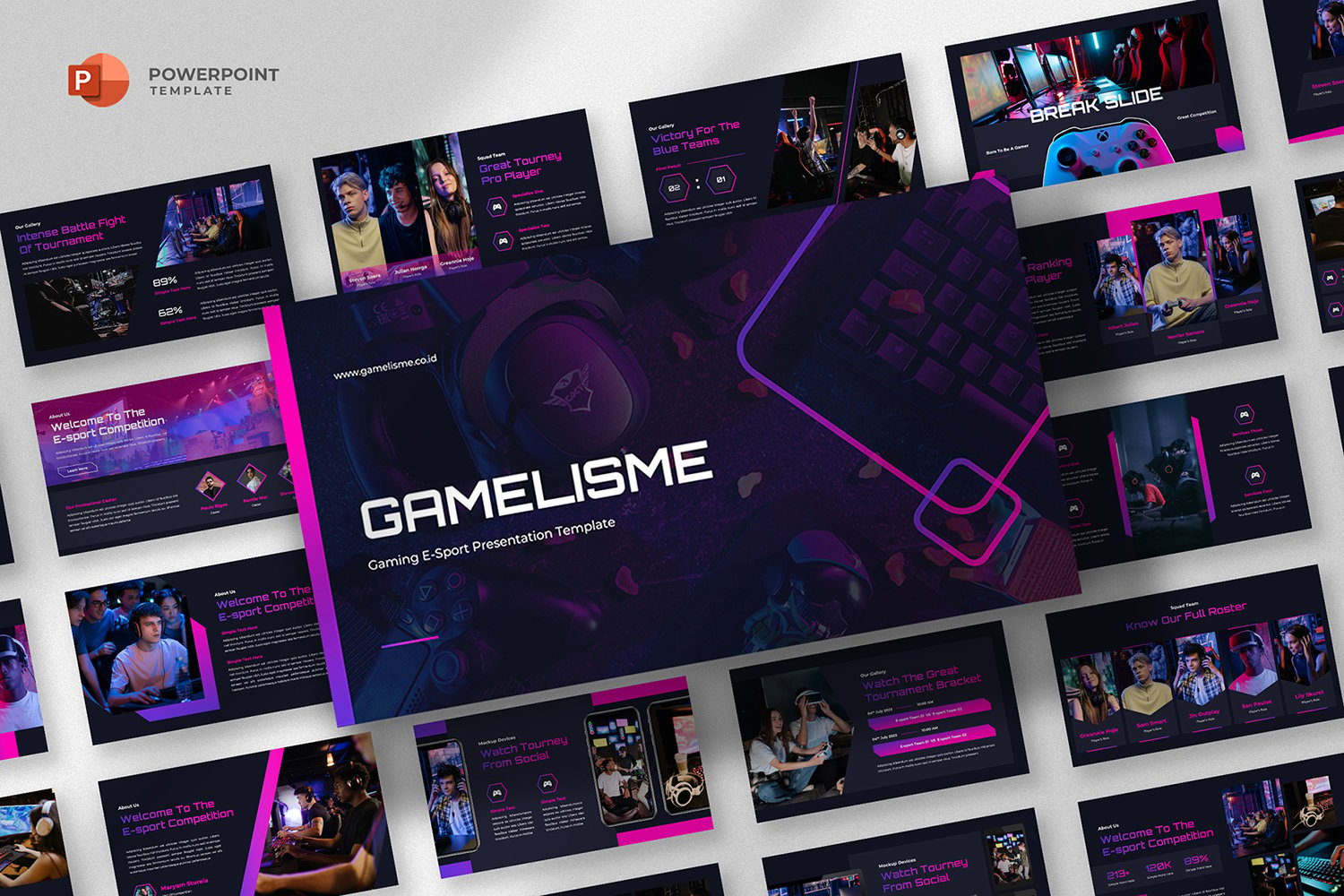 Gamelisme - Gaming eSports Powerpoint Template