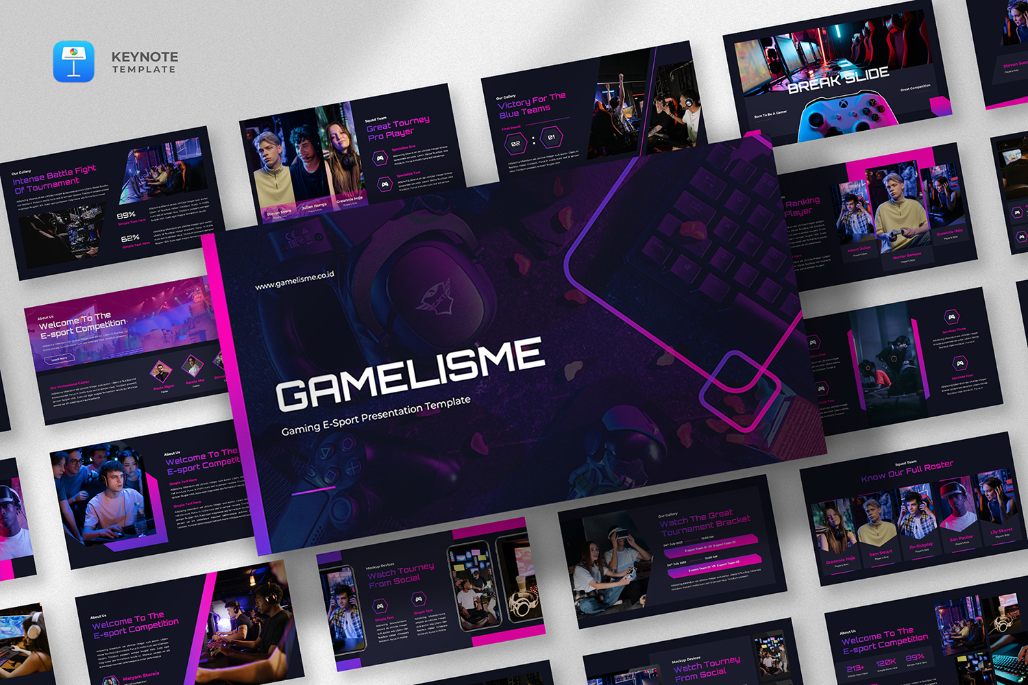 Gamelisme - Gaming eSports Keynote Template
