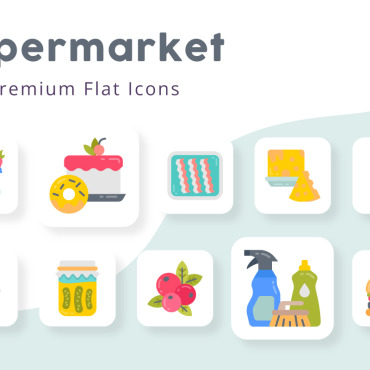 Groceries Fresh Icon Sets 337048