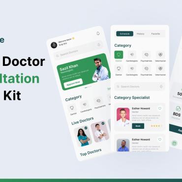 Healthcare Hospital UI Elements 337092