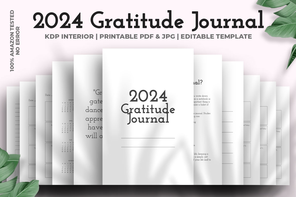 2024 Gratitude Journal Kdp Interior