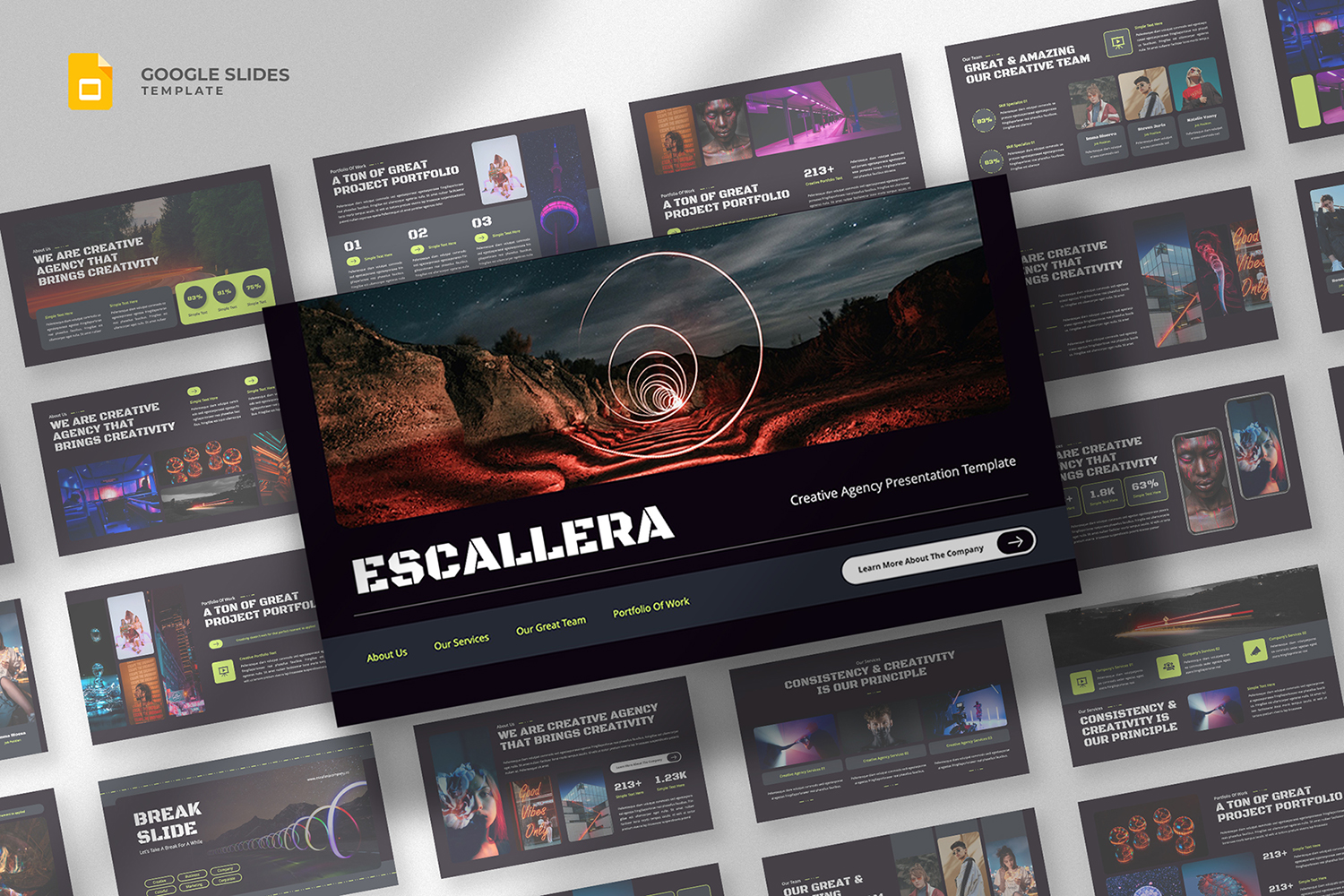 Escallera - Creative Agency Google Slides Template