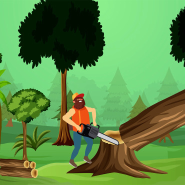 Construction Forester Stock Video 337489