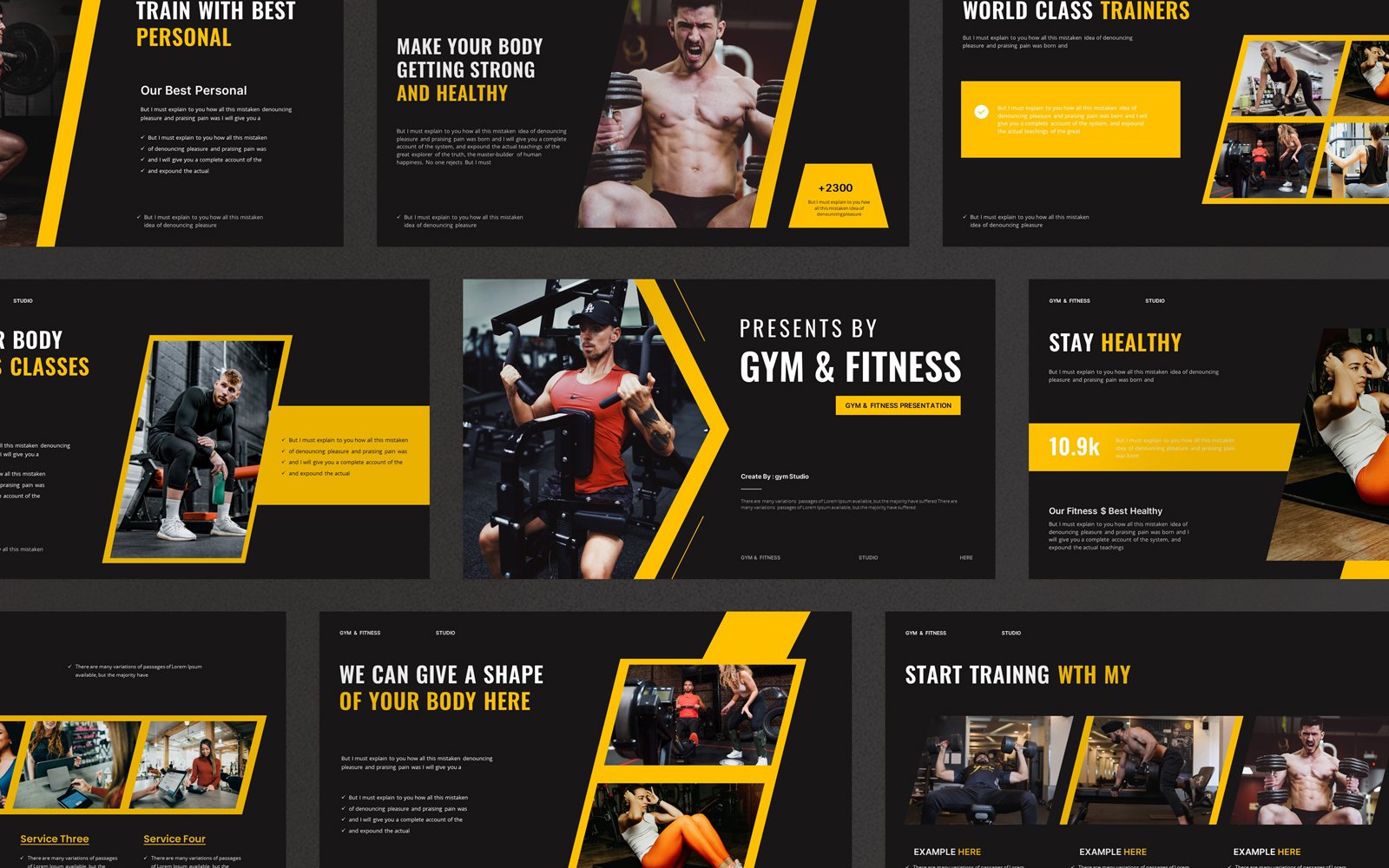 Gym & Fitness Presentation Template