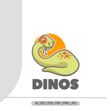Adorable Tyrannosaurus Logo Templates 337542