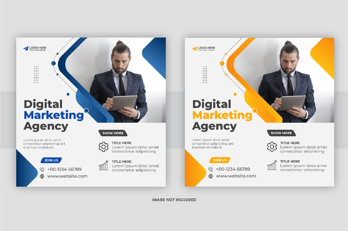 Digital marketing post template design