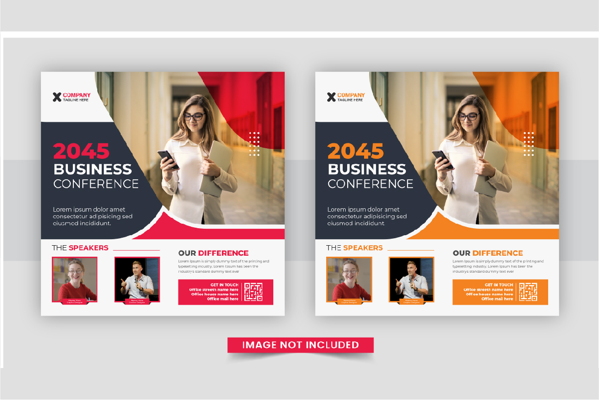 Digital marketing post template design set